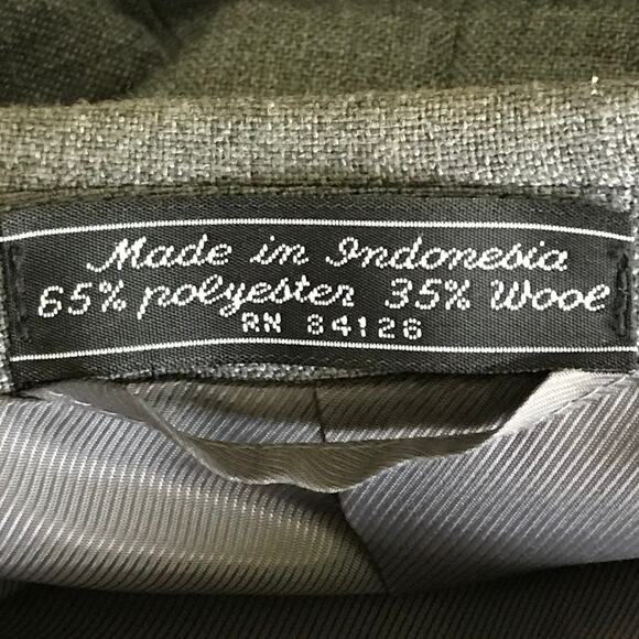 Meeting Street Mens Sportscoat Blazer Jacket Medium Gray Wool Poly Blend 42 R - Picture 12 of 12